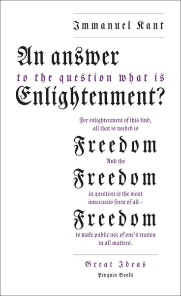 An Answer to the Question by Immanuel Kant