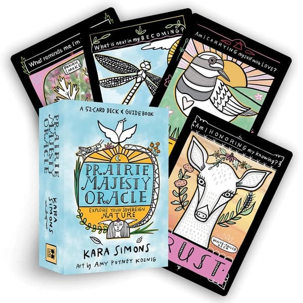 Prairie Majesty Oracle: A 52-Card Deck and Guidebook by Kara Simons