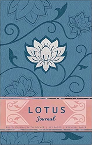 Lotus Ruled Journal with pocket by Insight Editions