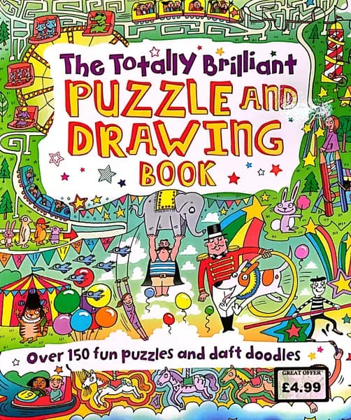 The Totally Brilliant Puzzle and Drawing Book by Arcturus Publishing