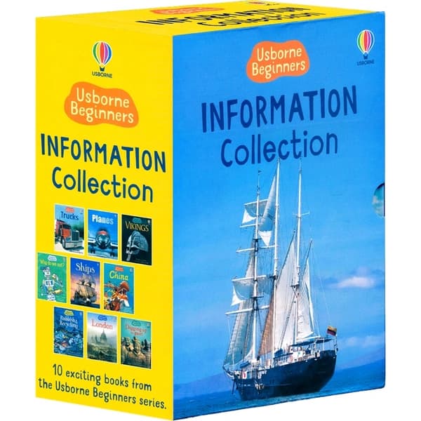 Beginners Information Boxset (10 Books) by Usborne Publishing