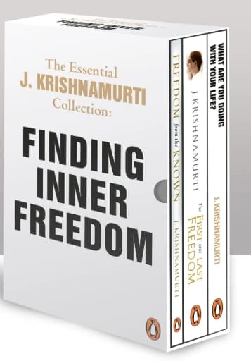 FINDING INNER FREEDOM: The Essential J. KRISHNAMURTI 3 Books Collection by J. Krishnamurti