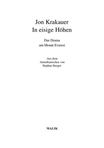In eisige hohen by Unassigned