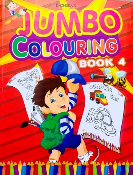 Jumbo Colouring Book 4 by Unassigned