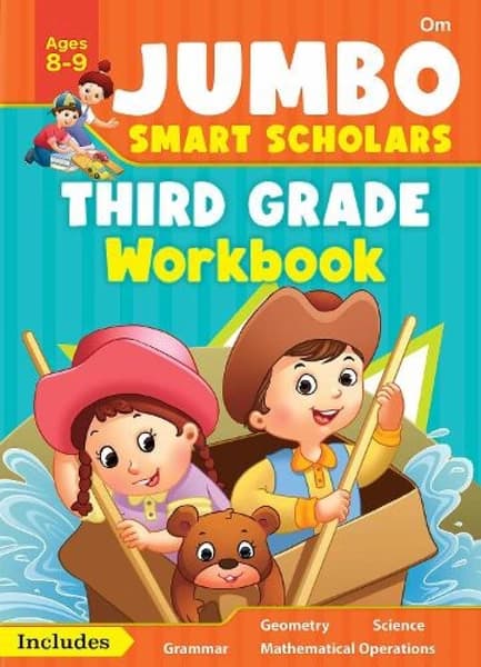 Jumbo Smart Scholars Grade-3 Workbook by Om Books International