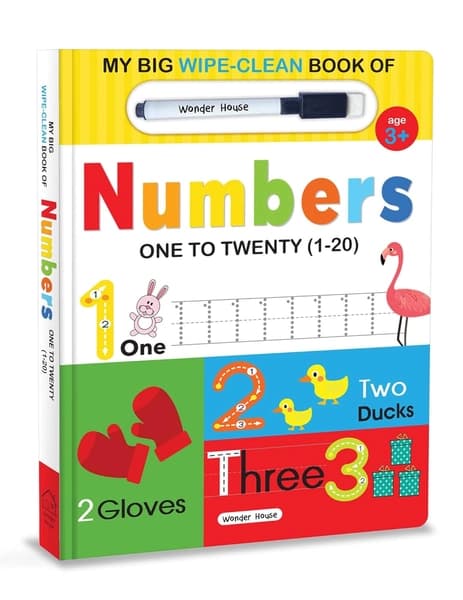 My Big Wipe and Clean Book of Numbers for Kids by Wonder House