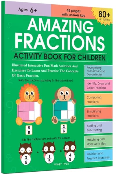 Amazing Fractions Activity Book by Wonder House Books