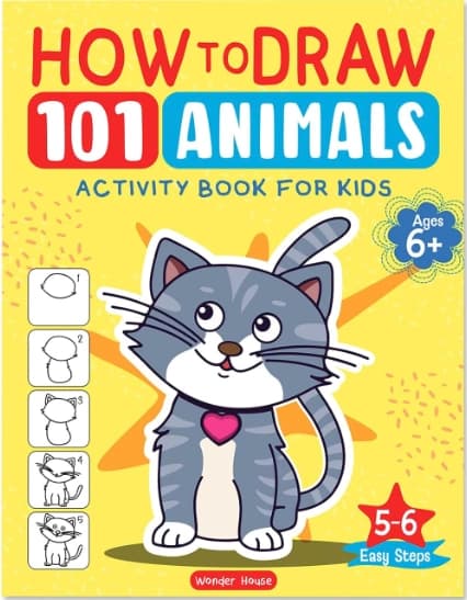 101 Learn to Draw Drawing Animals by Wonder House Books