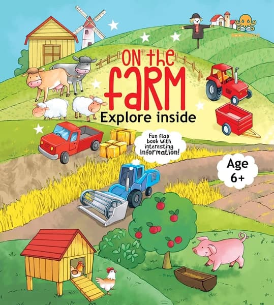 Booktopus Lift-the-Flap Learning Book - Explore The Farm Knowledge Book for Kids by Booktopus