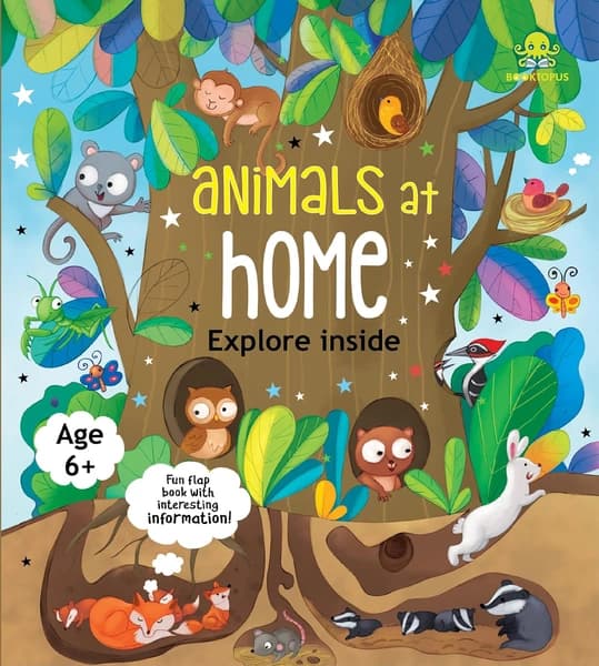 Booktopus Lift-the-Flap Learning Book - Animals and Their Habitat Knowledge Book for Kids by Booktopus