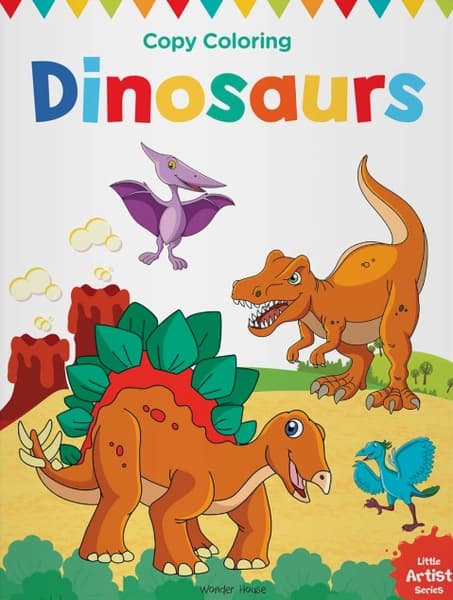 Copy Colouring Dinosaurs by Wonder House Books