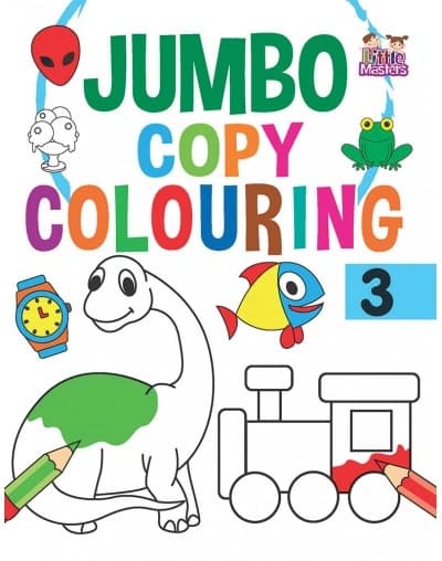 Jumbo copy colouring 3 by Little Masters