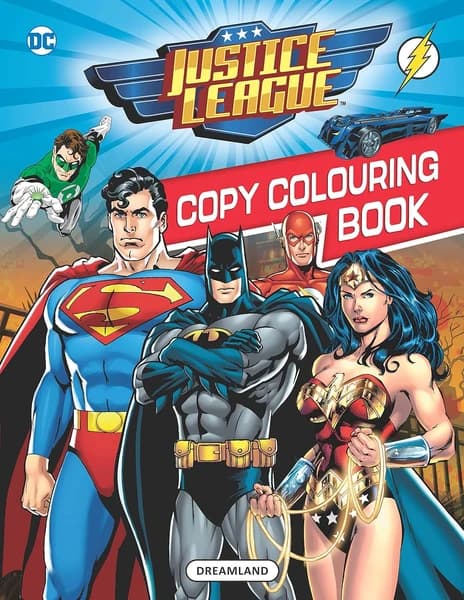 Justice League Copy Colouring Book by Dreamland Publications