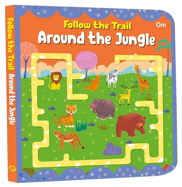 Board Book: Follow the Trail Around the Jungle by Om Books Editorial Team