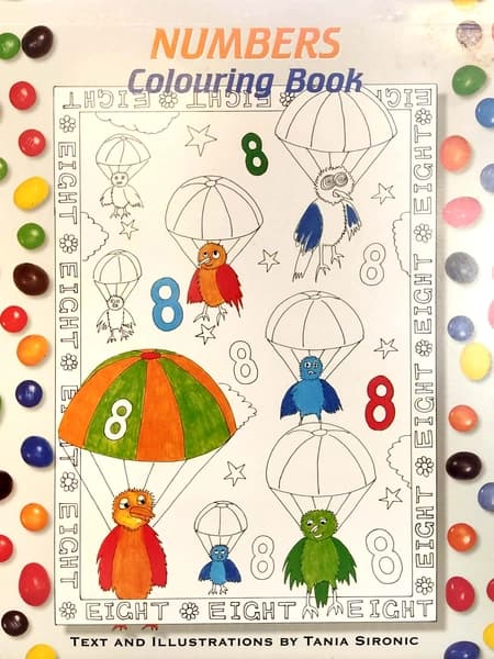 Numbers Colouring Book by Tania Sironic