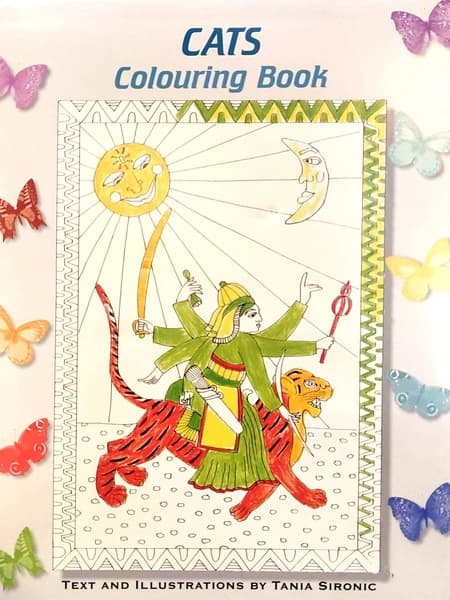 cats colouring book by Tania Sironic